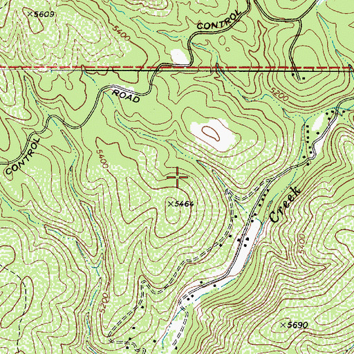 Topographic Map of Geronimo Estates Census Designated Place, AZ