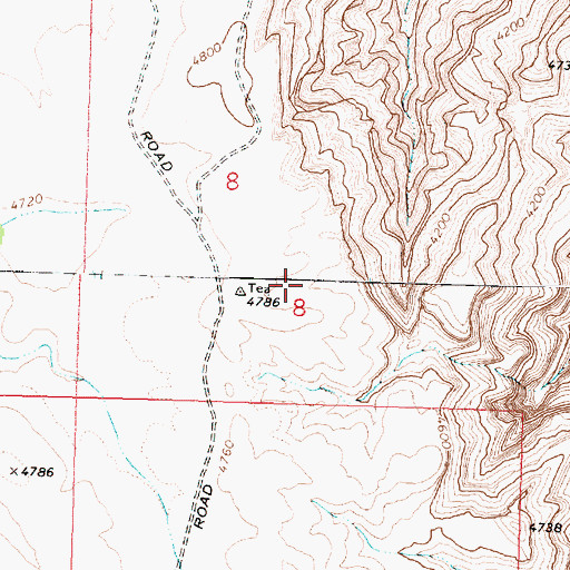 Topographic Map of Grand Canyon West Census Designated Place, AZ