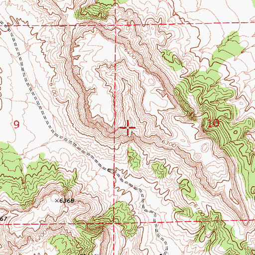 Topographic Map of Indian Wells Census Designated Place, AZ