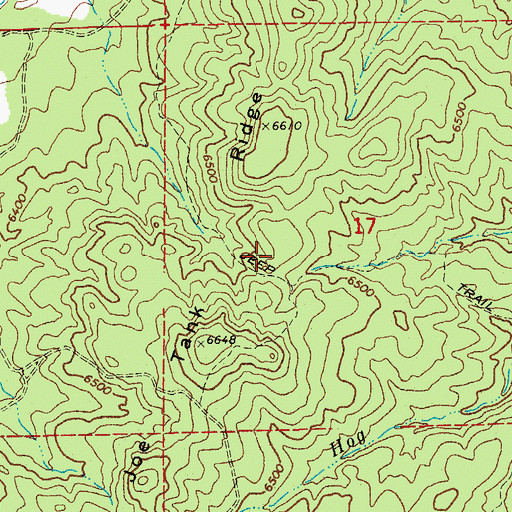 Topographic Map of Linden Census Designated Place, AZ