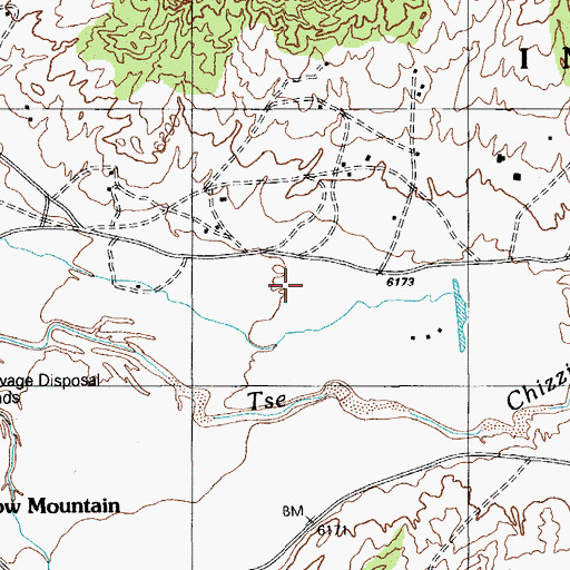 Topographic Map of Low Mountain Census Designated Place, AZ