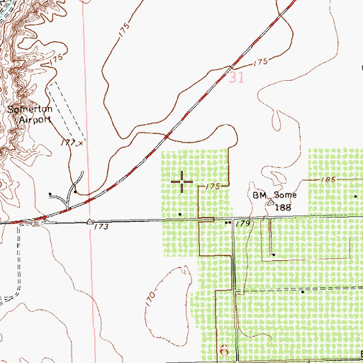 Topographic Map of Orange Grove Mobile Manor Census Designated Place, AZ