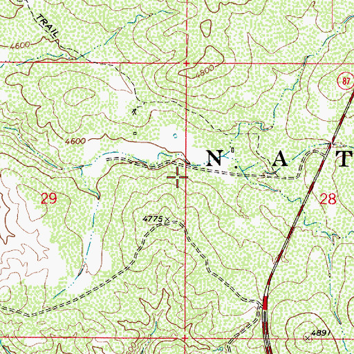 Topographic Map of Oxbow Estates Census Designated Place, AZ