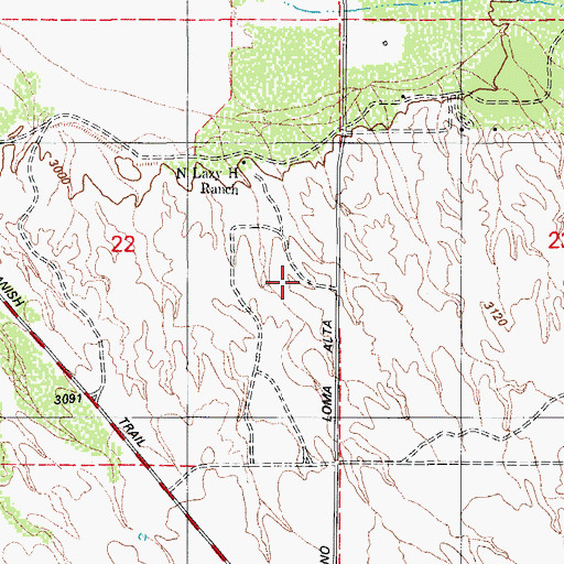 Topographic Map of Rincon Valley Census Designated Place, AZ