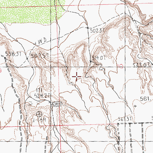 Topographic Map of Scenic Census Designated Place, AZ