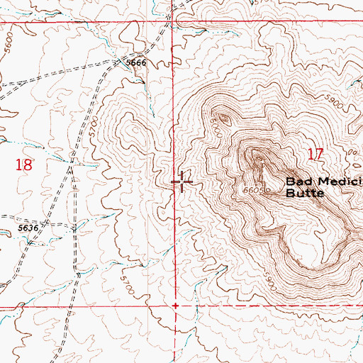 Topographic Map of Seba Dalkai Census Designated Place, AZ