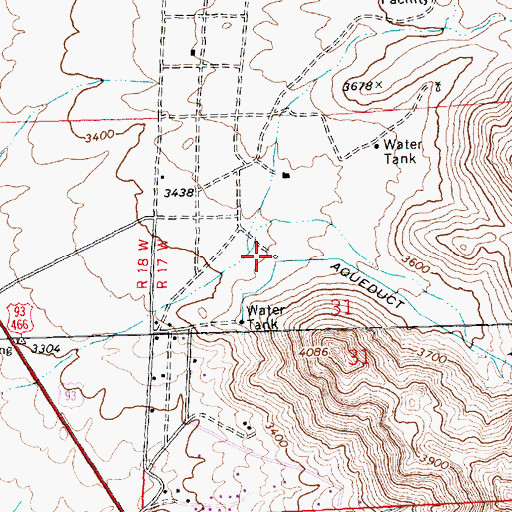 Topographic Map of So-Hi Census Designated Place, AZ