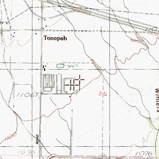 Topographic Map of Tonopah Census Designated Place, AZ