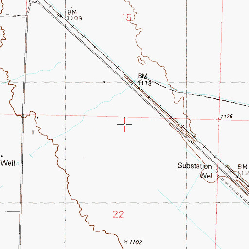 Topographic Map of Utting Census Designated Place, AZ