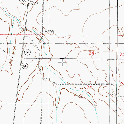 Topographic Map of Valle Census Designated Place, AZ