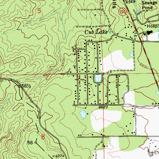 Topographic Map of Wagon Wheel Census Designated Place, AZ