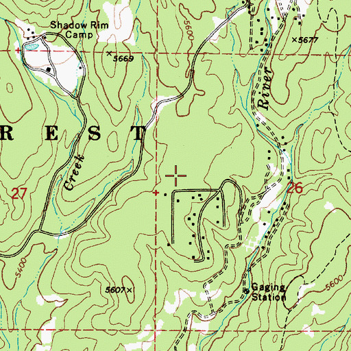 Topographic Map of Washington Park Census Designated Place, AZ