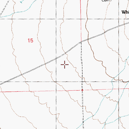 Topographic Map of White Hills Census Designated Place, AZ