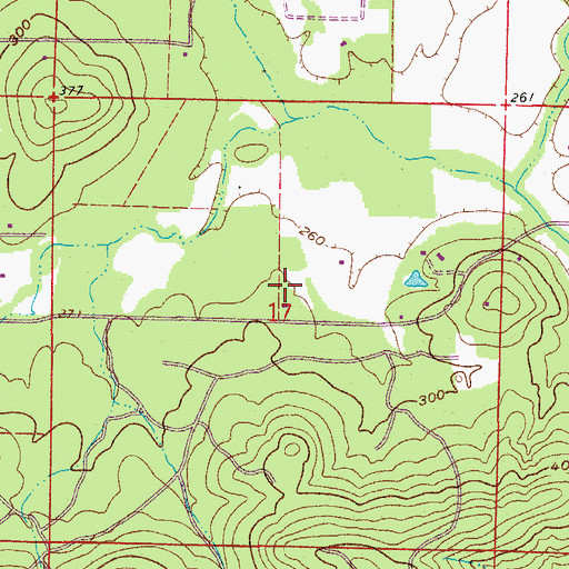 Topographic Map of Roland Census Designated Place, AR