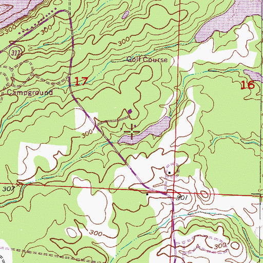 Topographic Map of Yarborough Landing Census Designated Place, AR