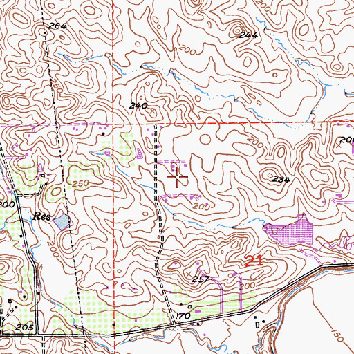 Topographic Map of Allendale Census Designated Place, CA