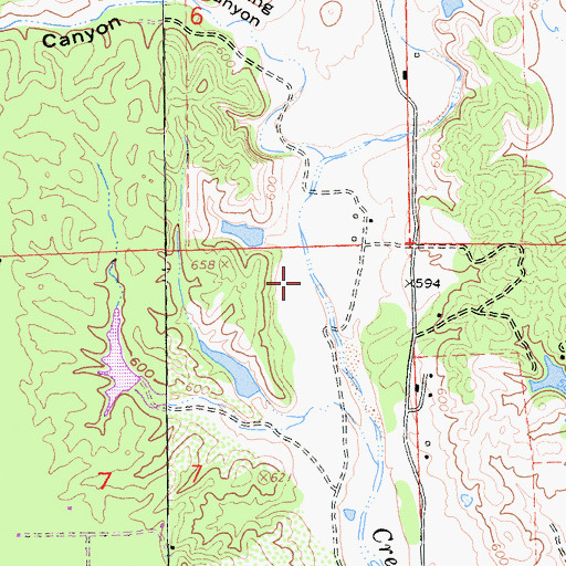 Topographic Map of Bella Vista Census Designated Place, CA