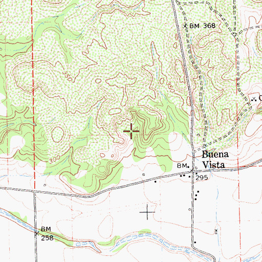 Topographic Map of Buena Vista Census Designated Place, CA