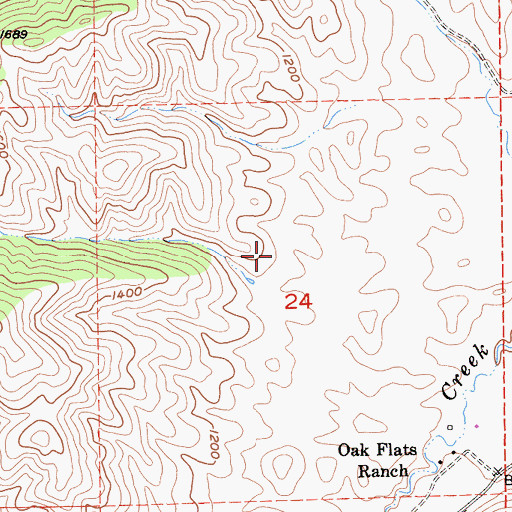 Topographic Map of Diablo Grande Census Designated Place, CA