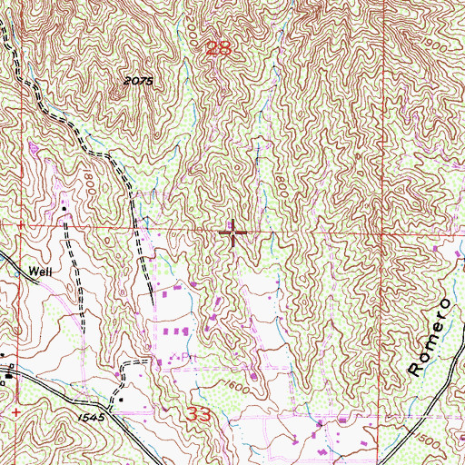 Topographic Map of Hasley Canyon Census Designated Place, CA