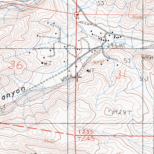 Topographic Map of Homewood Canyon Census Designated Place, CA