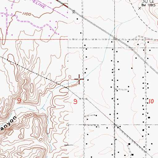 Topographic Map of Indio Hills Census Designated Place, CA