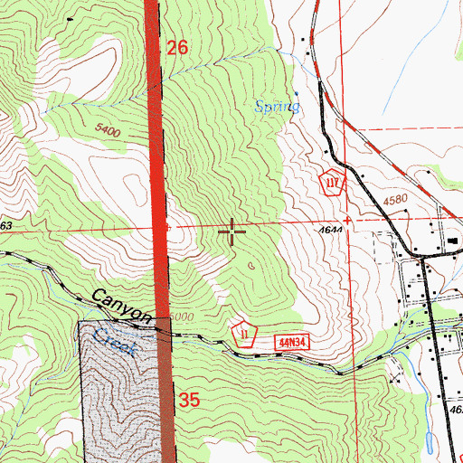Topographic Map of Lake City Census Designated Place, CA