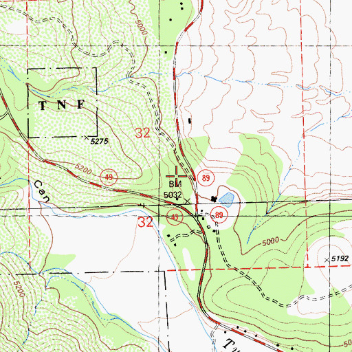 Topographic Map of Sattley Census Designated Place, CA