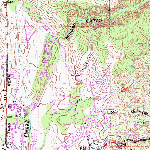 Topographic Map of Silverado Resort Census Designated Place, CA