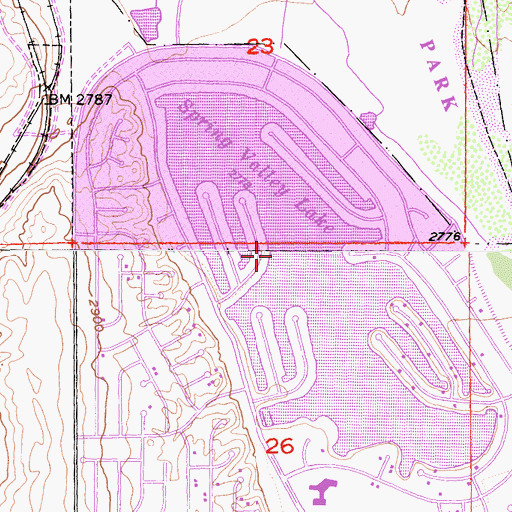 Topographic Map of Spring Valley Lake Census Designated Place, CA