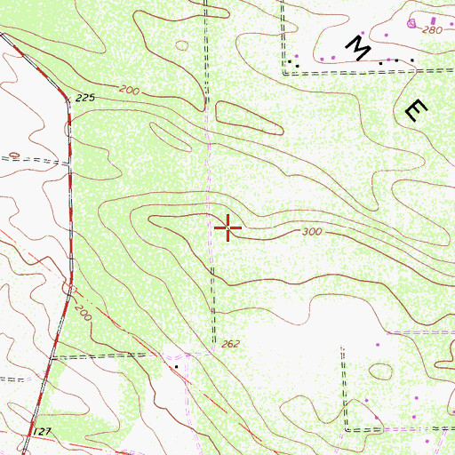 Topographic Map of Woodlands Census Designated Place, CA