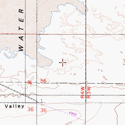 Topographic Map of Barstow Division, CA
