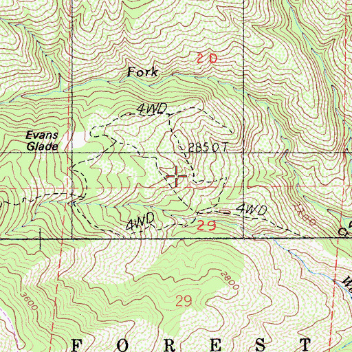 Topographic Map of Lucerne-Clearlake Oaks Division, CA