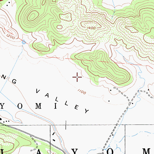 Topographic Map of Middletown Division, CA