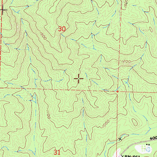 Topographic Map of Yosemite Lakes Division, CA