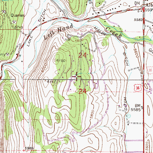 Topographic Map of Altona Census Designated Place, CO