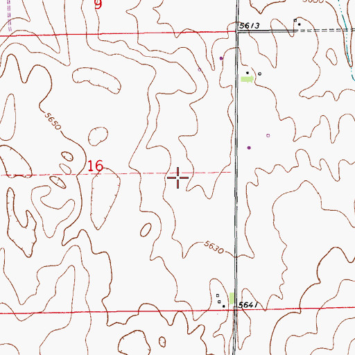 Topographic Map of Comanche Creek Census Designated Place, CO