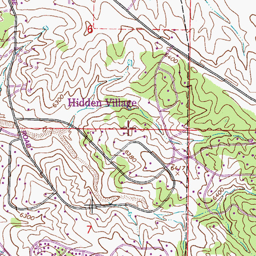 Topographic Map of Hidden Village Census Designated Place, CO
