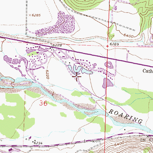 Topographic Map of Mulford Census Designated Place, CO