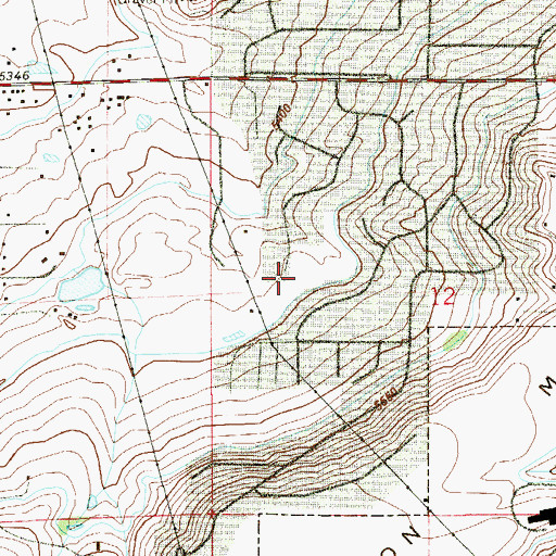 Topographic Map of Paragon Estates Census Designated Place, CO