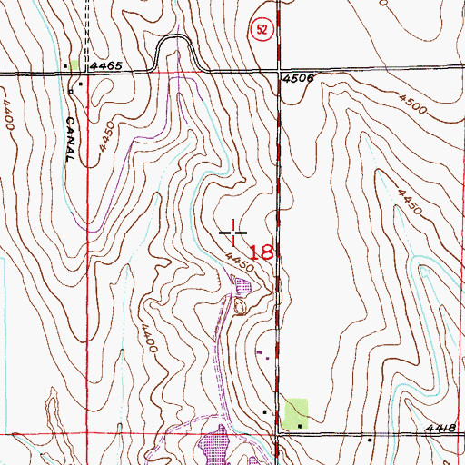 Topographic Map of Saddle Ridge Census Designated Place, CO