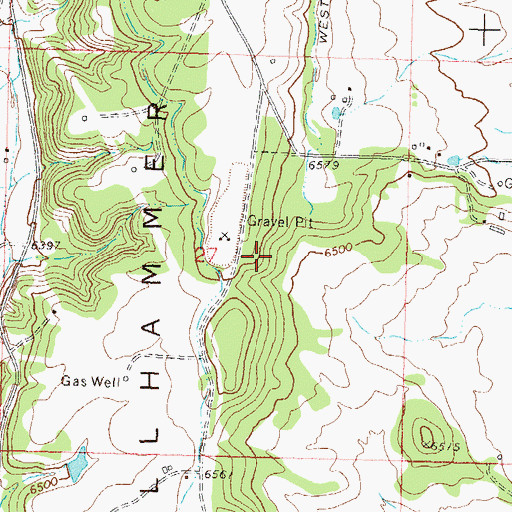 Topographic Map of Southern Ute Census Designated Place, CO
