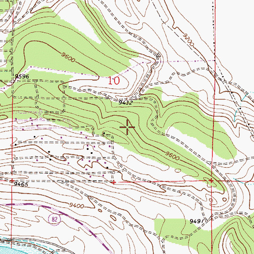 Topographic Map of Twin Lakes Census Designated Place, CO