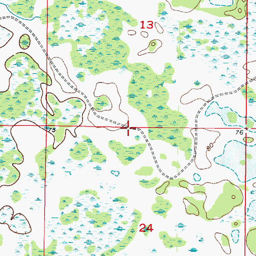 Topographic Map of Connerton Census Designated Place, FL