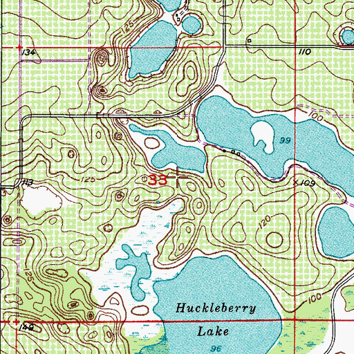 Topographic Map of Horizon West Census Designated Place, FL