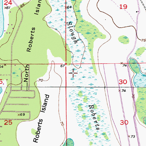 Topographic Map of Lake Mary Jane Census Designated Place, FL