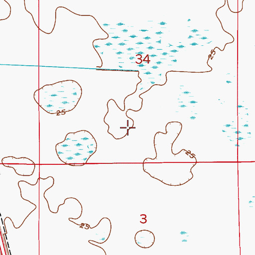 Topographic Map of Viera East Census Designated Place, FL