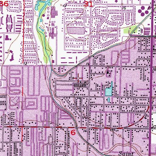 Topographic Map of West Lealman Census Designated Place, FL