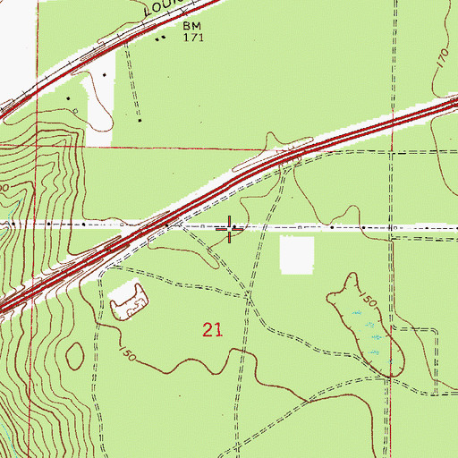 Topographic Map of Harold Division, FL