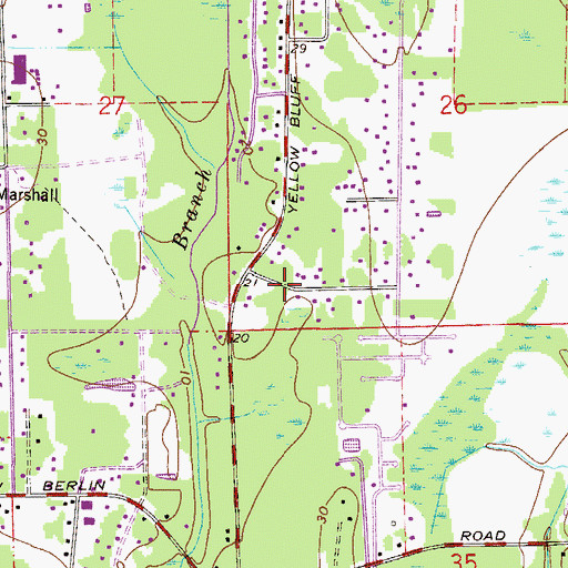 Topographic Map of Jacksonville North Division, FL